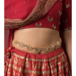 Gorgeous White Kundan Chand Pearls Kamarbandh - Elegant Waist Belt
