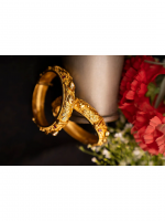 Exquisite Gold & White Kundan Kada - Elegant Ethnic Bangle Bracelet (single piece only) - Image 3