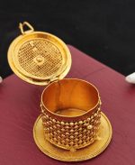 Divine Hare Krishna With Flute Sindoor Box KumKum Container - Ideal Housewarming Gift - Image 2