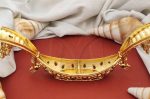 Gold Sindoor Box Dual Container For Kumkum and Vibhudhi - Image 2