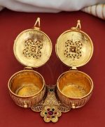Dual Lord Ganesh Sindoor Box Kumkum Holder - Wedding Return Gifts - Image 2