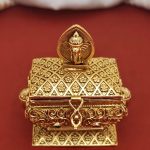 Ganesh Gold Sindoor Box Kumkum Storage
