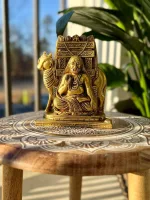 Handcrafted Brass Rahavendra Swamy Statue - Divine Home Decor & Spiritual Gift