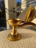 Indian Traditional Antique Brass Dhoop & Bakhoor Holder - Boho Decor Statement Piece - Image 4