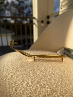 Handcrafted Brass Peacock Agarbatti Stand - Small Gold Incense Holder for Puja