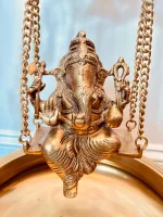 Handcrafted Brass Ganesha Urli Decor Bowl - Ideal for Pooja and Home Decor - Image 6
