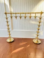 Antique Brass Vasal Malai South Indian Oil Lamp for Pooja - Welcoming Wealth & Happiness