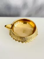 Brass Small Deepam Lamp for Puja - Traditional Brass Diya for Rituals - Image 3