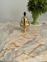 Brass Gold Diya - Perfect Daily Pooja Essential for Spiritual Enlightenment - Image 2