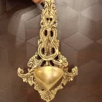 Brass Single Face Diya Wall Mount – Vintage Style Wall Lantern for Diwali & Home Decoration