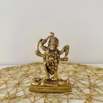 Elegant Brass Kali Amman God Idol - Handcrafted Hindu Deity Figurine for Home Decor