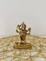 Elegant Brass Kali Amman God Idol - Handcrafted Hindu Deity Figurine for Home Decor