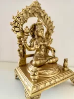 Handcrafted Brass Lakshmi God Idols in Big Arch Design - Spiritual Decor - Image 5