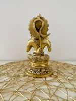 Brass Hanuman God Idol with Kathai on Left Hand – Perfect Blessing for Your Sacred Space - Image 4