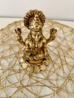 Buy Elegant Brass Lakshmi Idol on Lotus - Perfect God Statue for Spiritual Home Decoration - Image 5