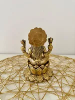 Buy Elegant Brass Lakshmi Idol on Lotus - Perfect God Statue for Spiritual Home Decoration - Image 6