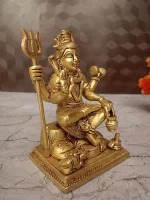 Handcrafted Brass Shiva Statue - Divine God Idols for Home Decor & Spirituality - Image 3