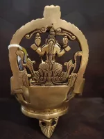 Elegant Brass Kamakshi Diya for Pooja – Traditional Indian Oil Lamp for Home Decor - Image 2