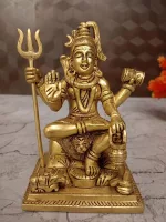 Handcrafted Brass Shiva Statue - Divine God Idols for Home Decor & Spirituality
