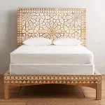 Mughal Garden Geometrical Carved Natural Frame 2 Tone - Image 6
