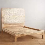 Mughal Garden Geometrical Carved Natural Frame 2 Tone - Image 4